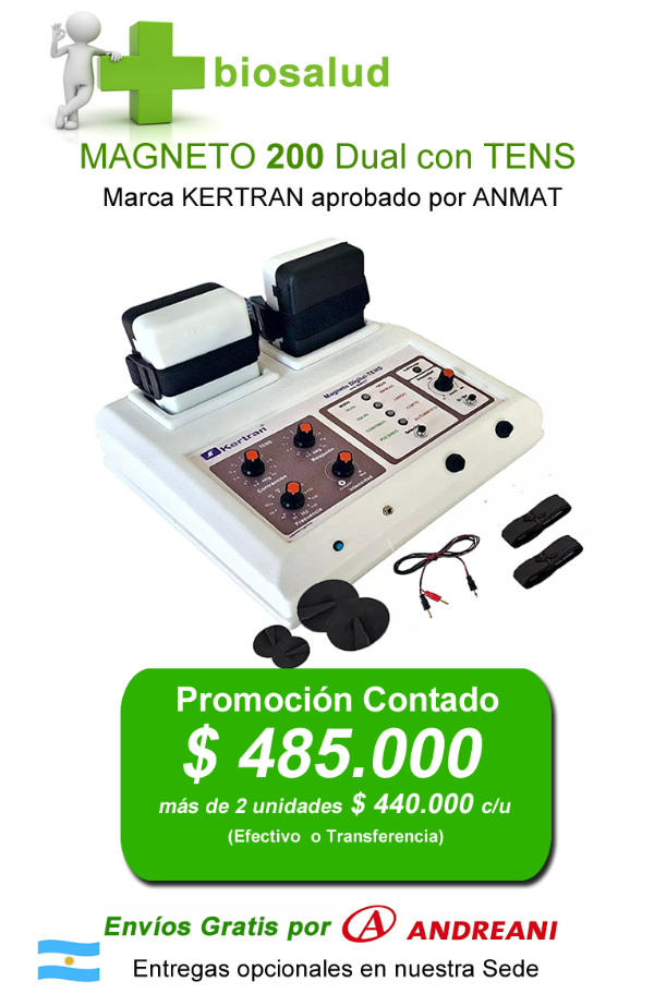 Producto - Magneto Kertran 200 Gauss, Dual con TENS Incorporado