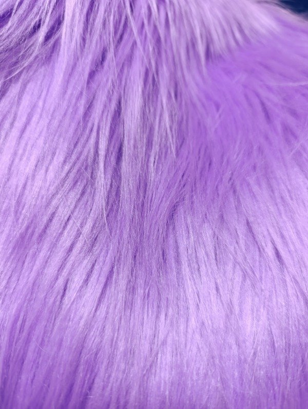 Producto - Tira de pelo lila de 10cm x 80 cm