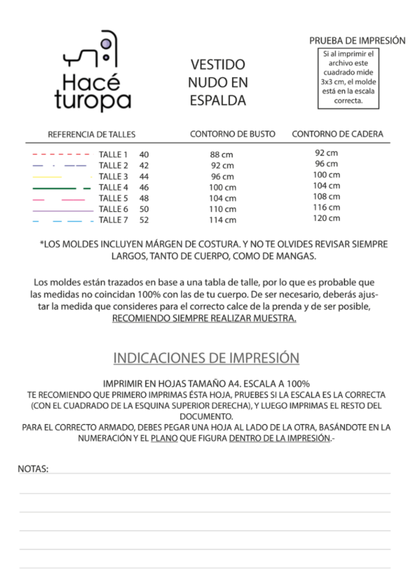 Producto - VESTIDO CON NUDO EN ESPALDA + VIDEO TUTORIAL - 2