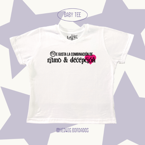 Producto - Baby Tee "Ritmo y Decepcion MIRANDA!"