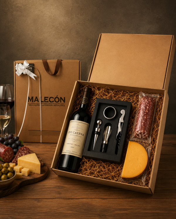 Producto - Caja De Regalo Dv Catena Cabernet Malbec Set De Vino Picada - 2