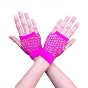 Producto - Guantes de red cortos rosas