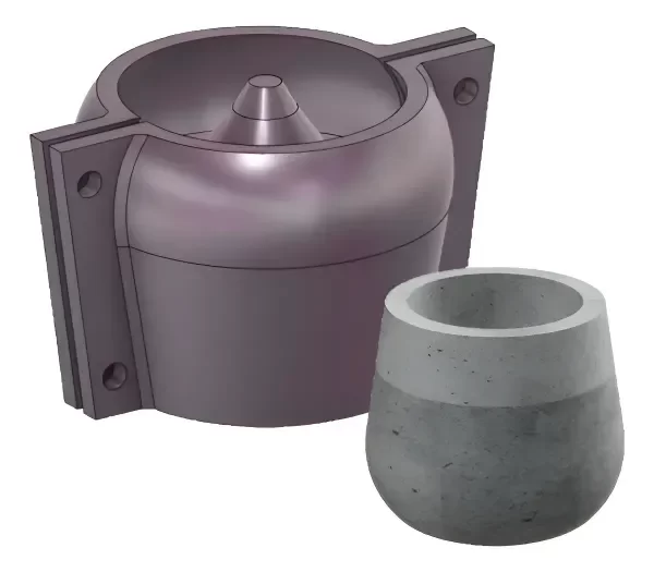 Producto - Molde Para Maceta De Concreto,yeso,cemento-n35 12cm