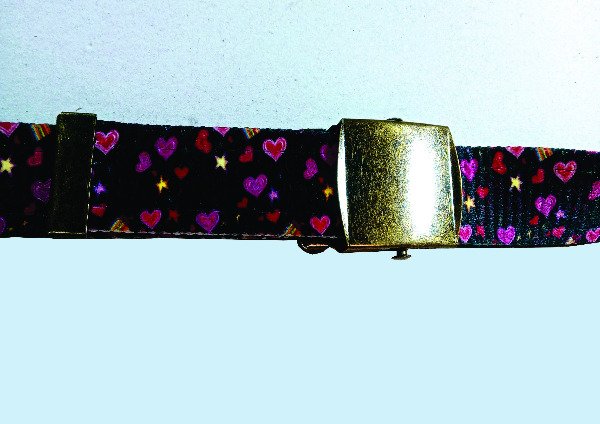 Producto - Cinturon sublimado corazones