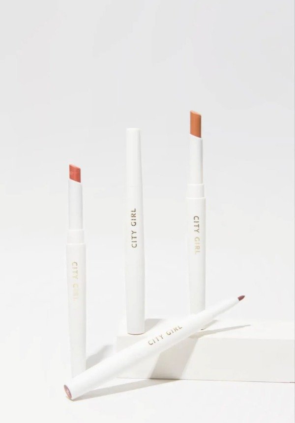 Producto - Labial + delineador cremoso tonos marrones City Girl