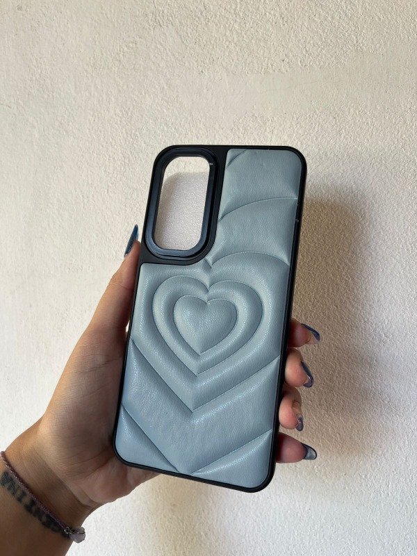 Producto - A55 funda love puffer celeste