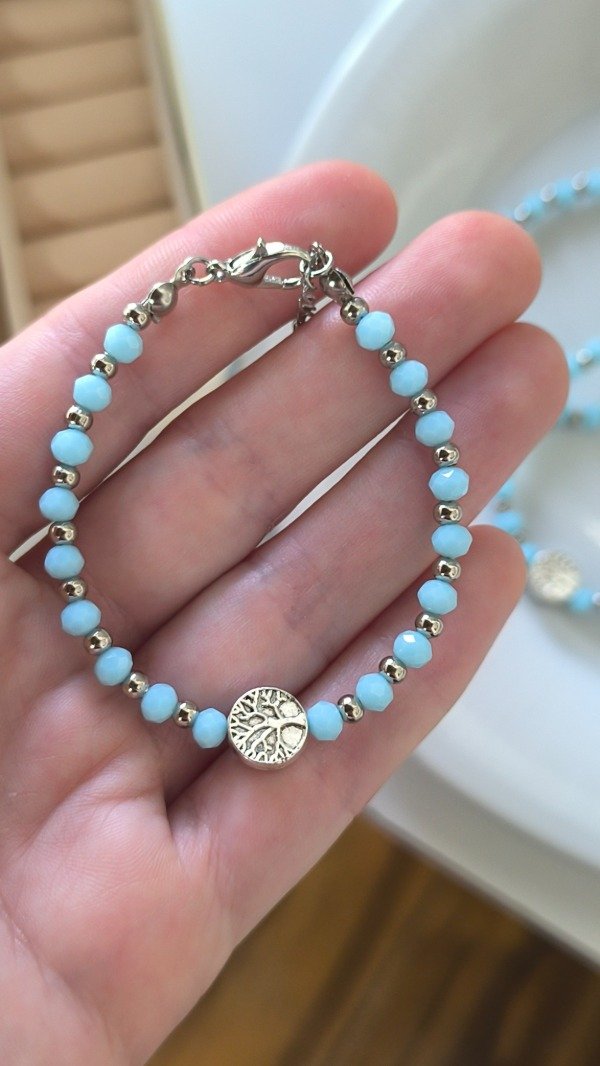Producto - Pulsera Árbol de la Vida Celeste