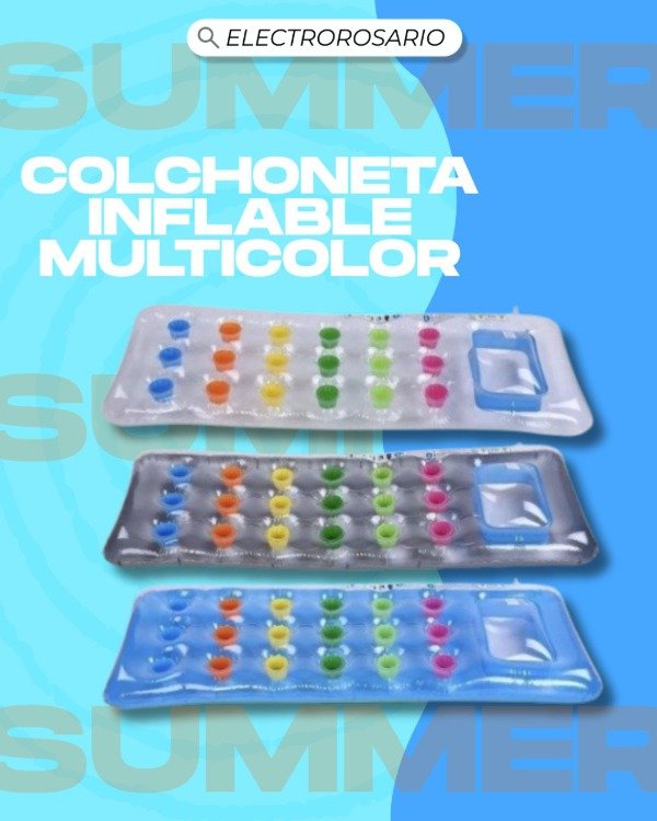Producto - COLCHONETA INFLABLE MULTICOLOR