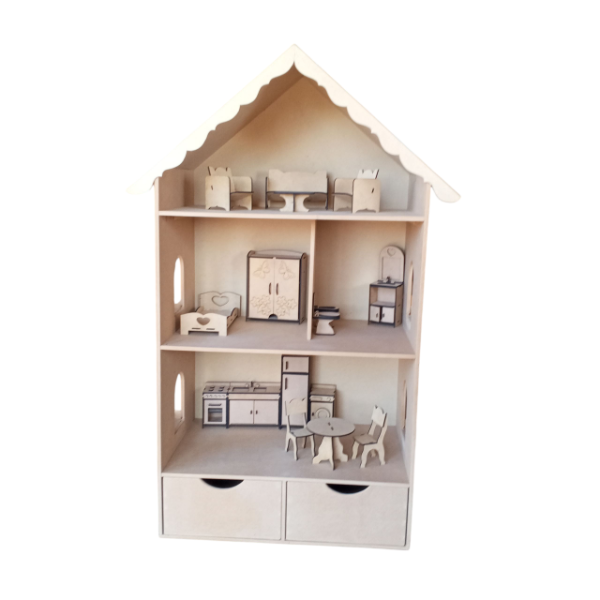 Producto - CASA DE BARBIE CON MUEBLES