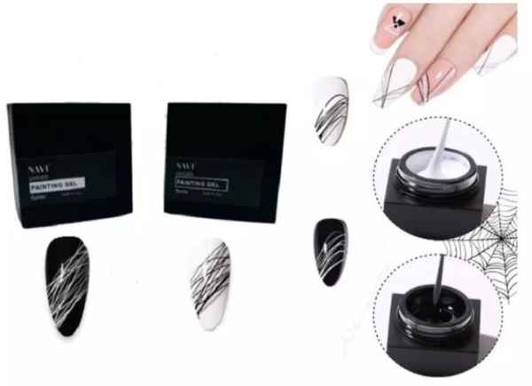 Producto - GEL SPIDER BLANCO/NEGRO - Navi