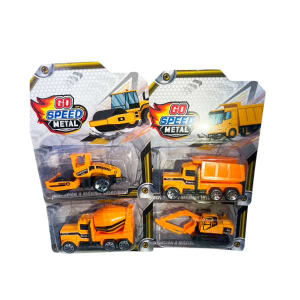 Producto - AUTO METALICOS X UNIDAD 14X12X4CM TRACTOR GO SPEED