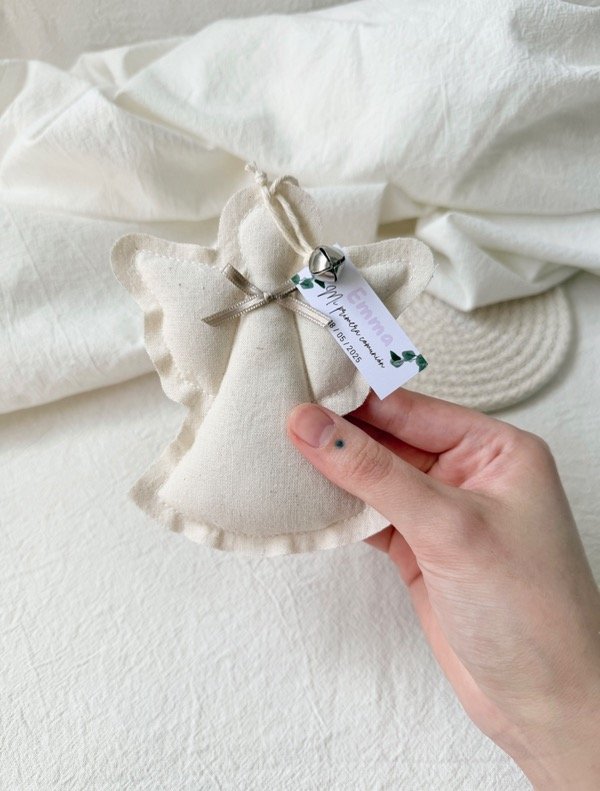 Producto - Souvenir angelito de tela color natural