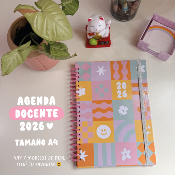 Producto - Agenda docente 2026 - Tamaño A4 - PREVENTA