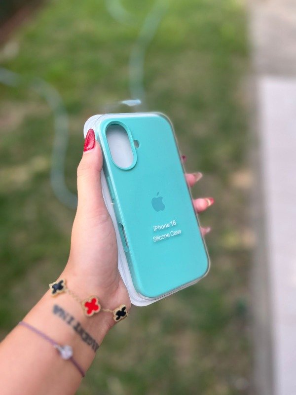Producto - Iph 16 silicona case verde agua