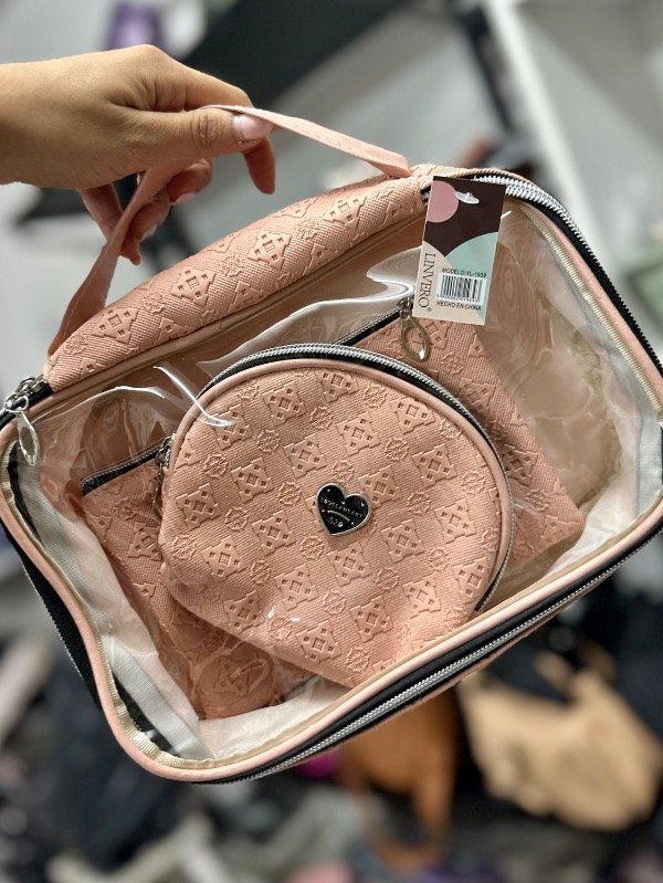 Producto - Neceser x3 valija salmon