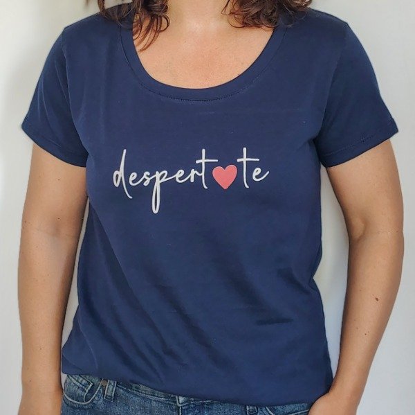 Producto - Remera Despertate Escote redondo Azul