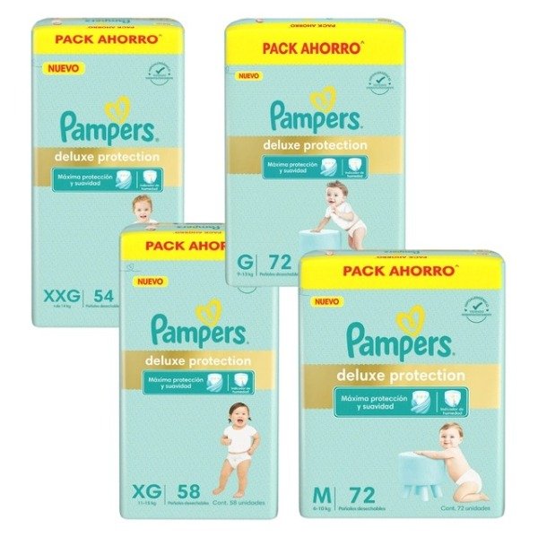 Producto - PAÑALES PAMPERS DELUXE MES CONSUMO