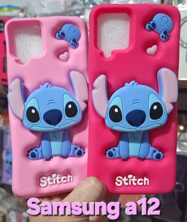 Producto - Fundas silicona popsocket Stich. Samsung a12 - 1