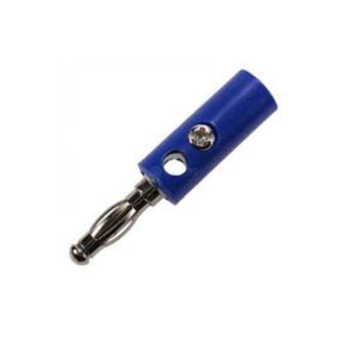 Producto - Conector Banana Macho Azul C/Deriv C/Tornillo