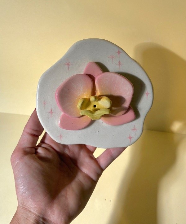Producto - Portasahumerio Orquidea Rosa