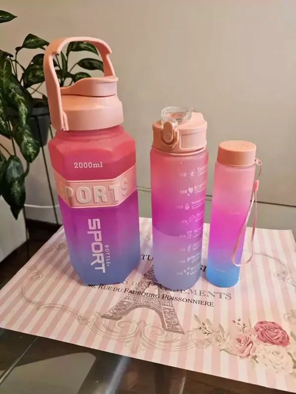 Producto - SET DE 3 BOTELLAS  SPORT MOTIVADORAS