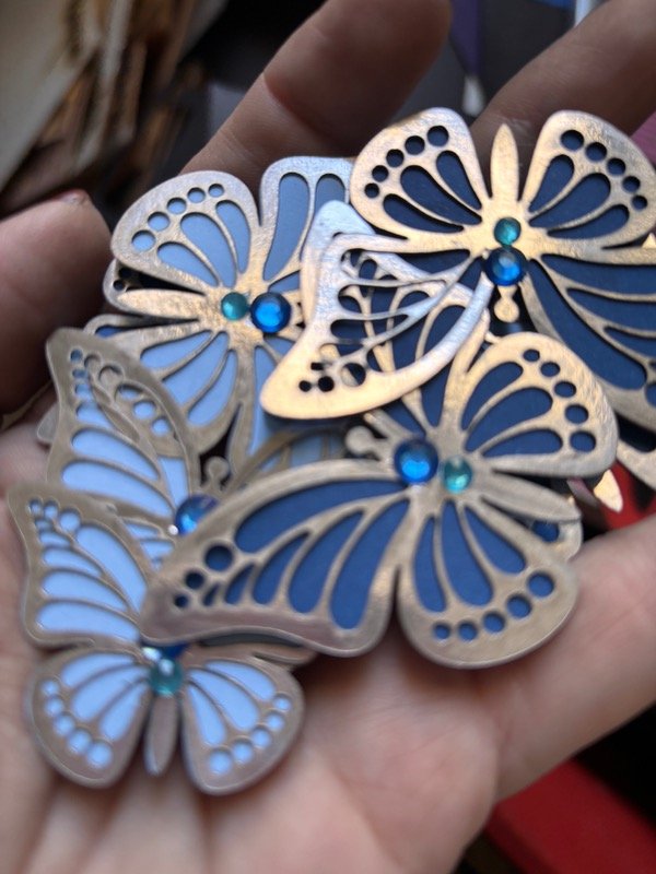 Producto - Mariposas dobles - Pack 10 unidades