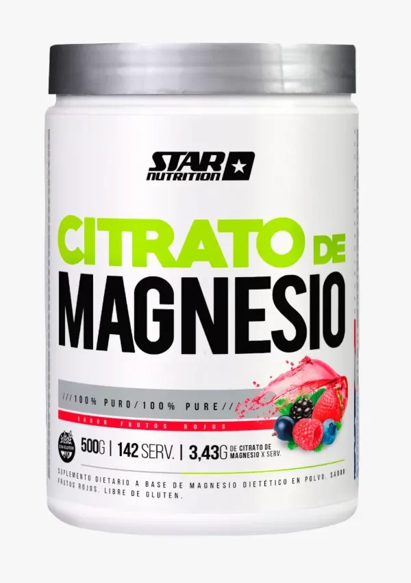 Producto - Citrato de Magnesio - Polvo 500 Gr - Star Nutrition