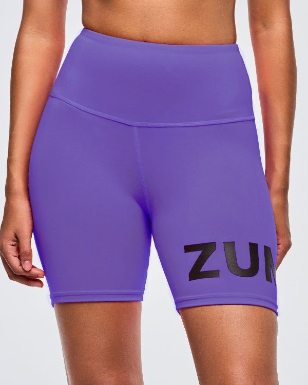 Producto - Neon High Waisted Biker Shorts - Purple Pop