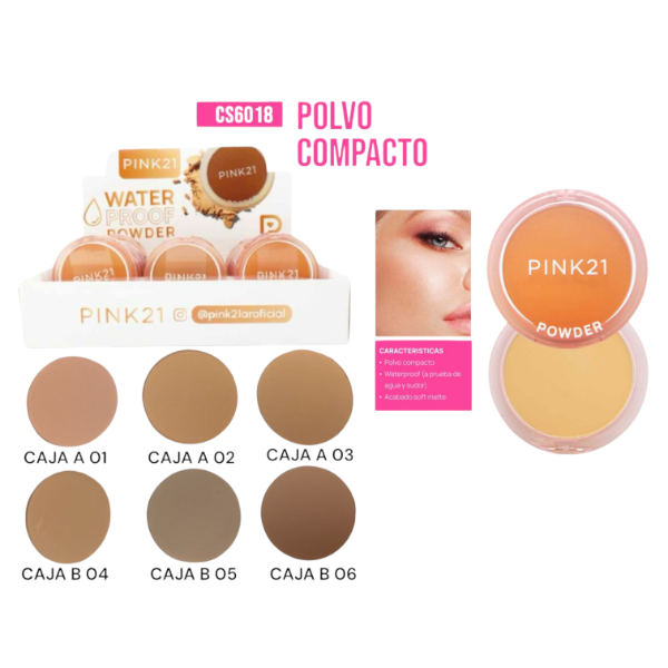 Producto - POLVO COMPACTO WATER - PINK 21