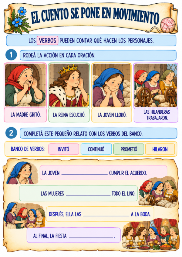 Producto - Las tres hilanderas: Actividades de lectura y escritura - 12