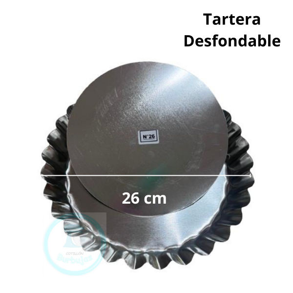 Producto - Tartera Hojalata Desfondable 26cm X1