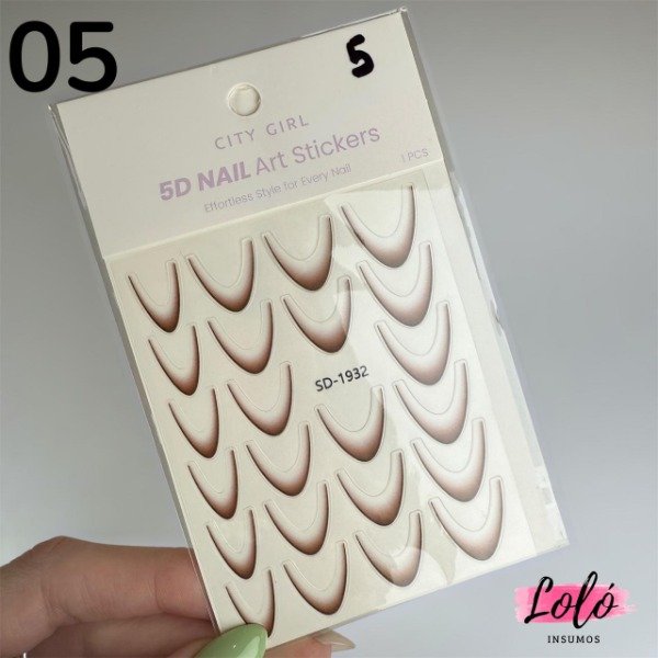 Producto - Deco Stickers Francesitas Marrón - City Girl 05 al 07 (escoger color)