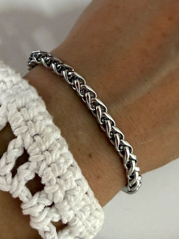 Producto - P705 Pulsera espiga N5 largo 20 cm acero quirúrgico