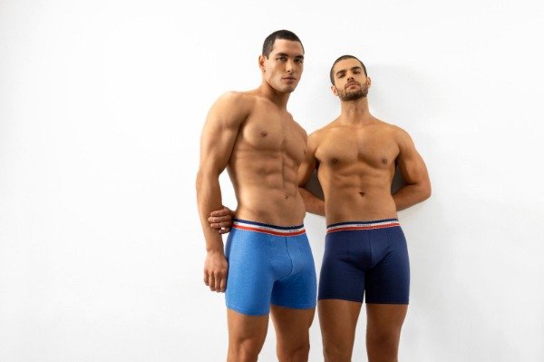 Producto - Art. 5087 ACROBATA Boxer de algodon monocromo combinado. AZUL FRANCIA