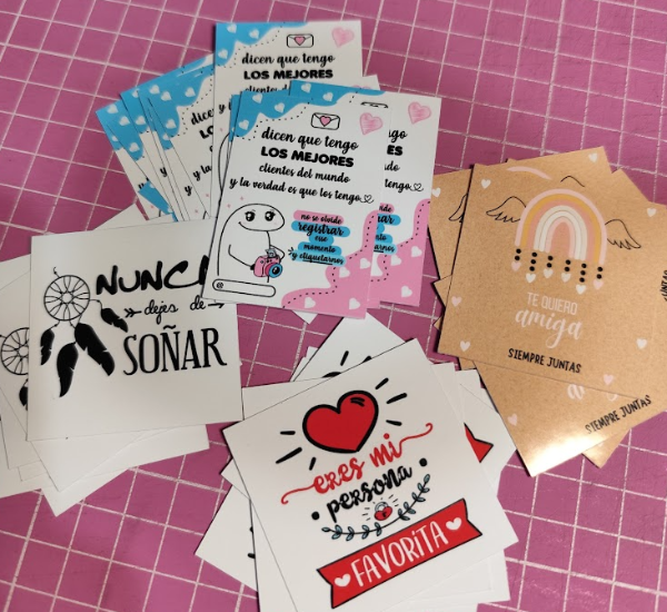 Producto - Tarjetas por Hoja, para evento y cualquier ocasion. (Plancha A4) - 11