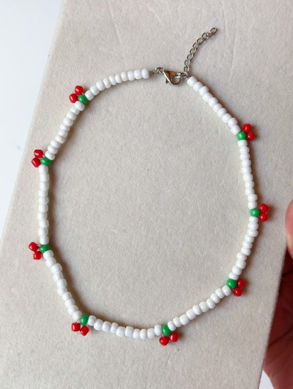 Producto - COLLAR CEREZAS Y MOSTACILLAS PERLADAS