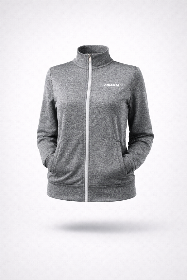 Producto - Campera Liviana Cibarta  Modelo Running Gris Plomo