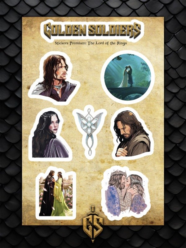 Producto - Stickers Arwen y Aragorn - El Señor de los Anillos
