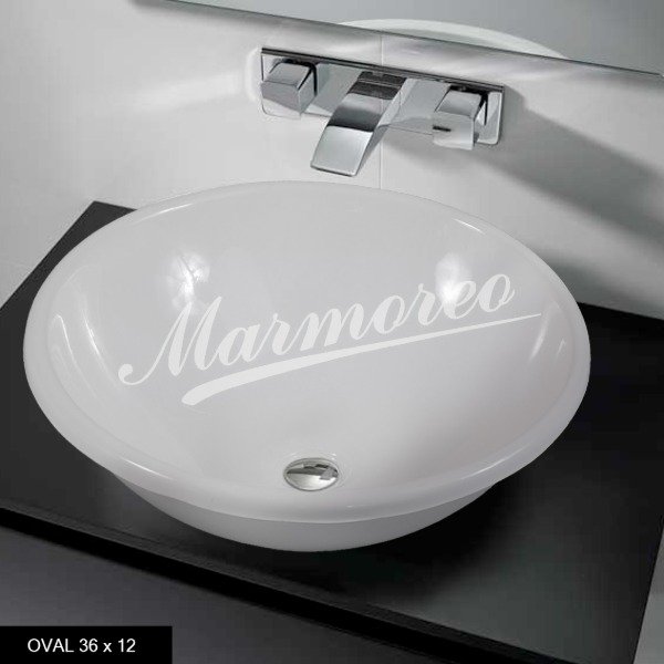 Producto - MARMOREO BACHA APOYO OVAL 36X12 CM. - 1