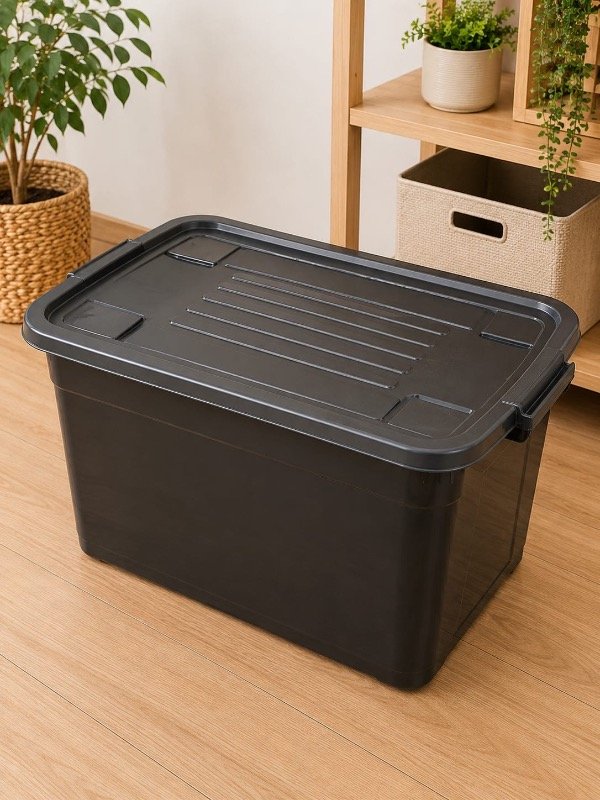 Producto - Cajón con tapa y rueda 65lts