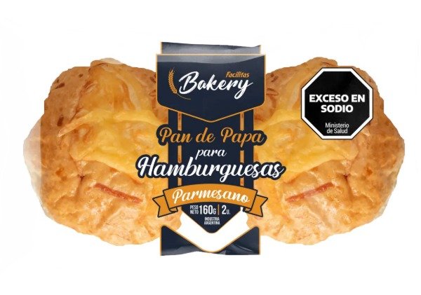 Producto - Pan de hamburguesas de papa c/parmesano x 160grs x 2 unidades FACILITAS