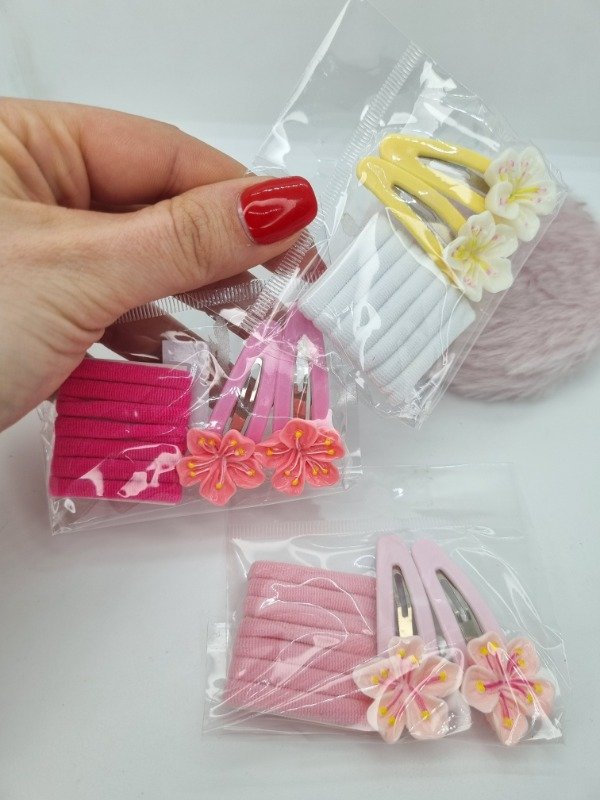 Producto - Bolsa colitas x7 + tictac aplique flor x2