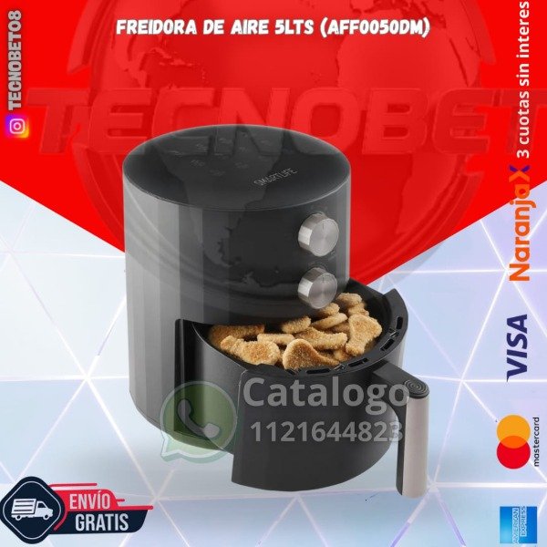 Producto - FREIDORA DE AIRE SMARTLIFE 5LTS, 1550W (AF0050MB)