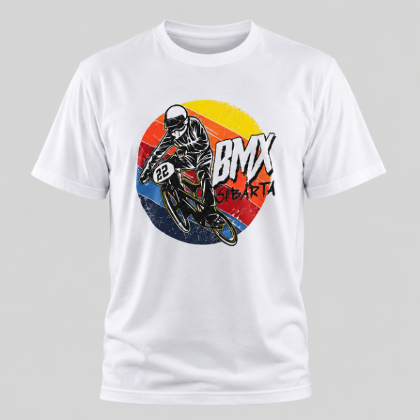 Producto - Remera Deportiva Cibarta Modelo BMX 22 Blanco  algodón