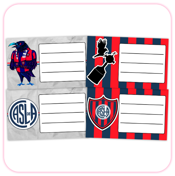Producto - Kit Imprimible Etiquetas para Cuaderno SAN LORENZO