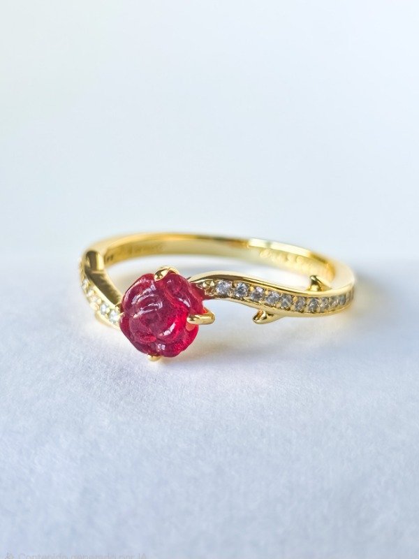 Producto - Anillo Rosa Bella y Bestia - 1