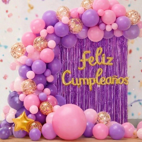 Producto - Set de globos rosa/violeta