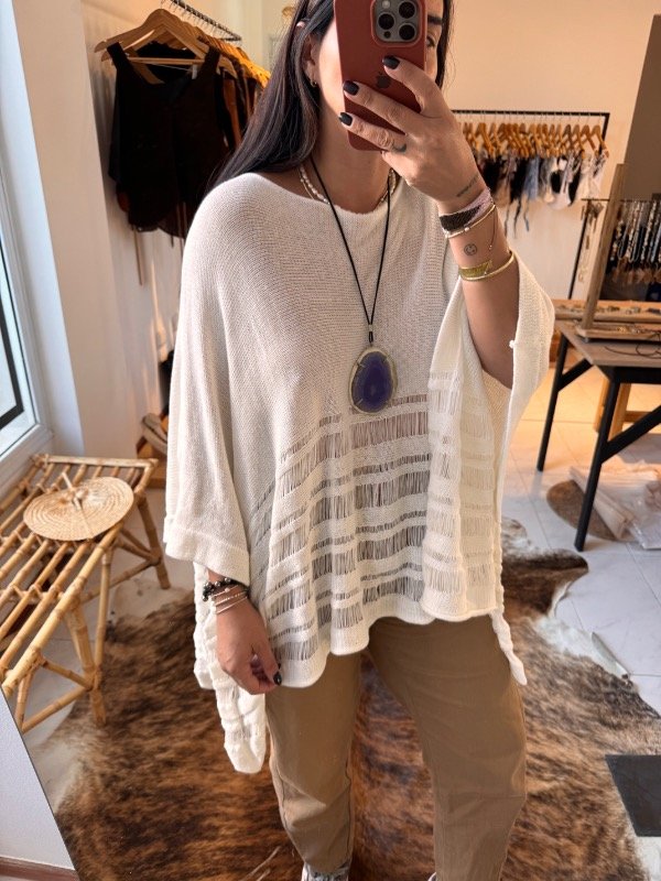 Producto - Poncho vai crudo