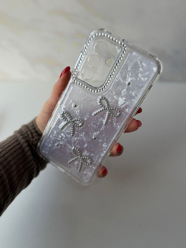 Producto - Case 360 moños blanco