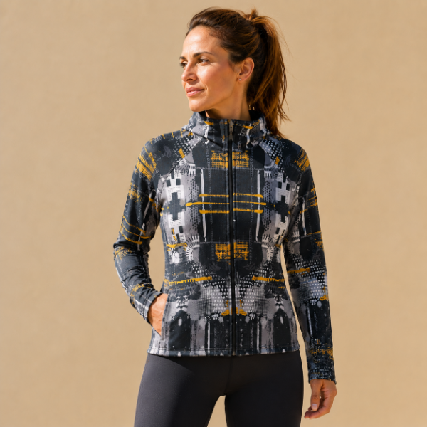 Producto - Campera sublimada amarillo negro - 1